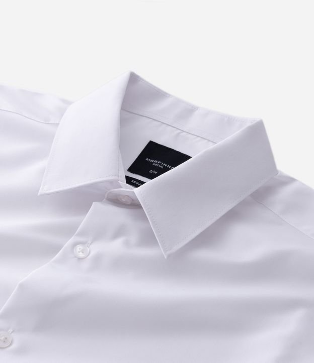 Camisa Regular en Microfibra con Cuello Inglés y Manga Larga 11
