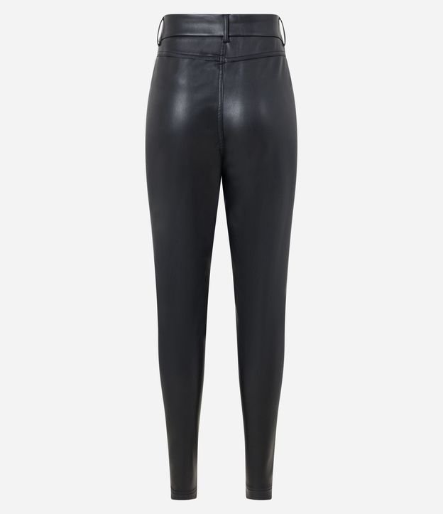 Pantalón Skinny en PU con Bolsillos Fake 6