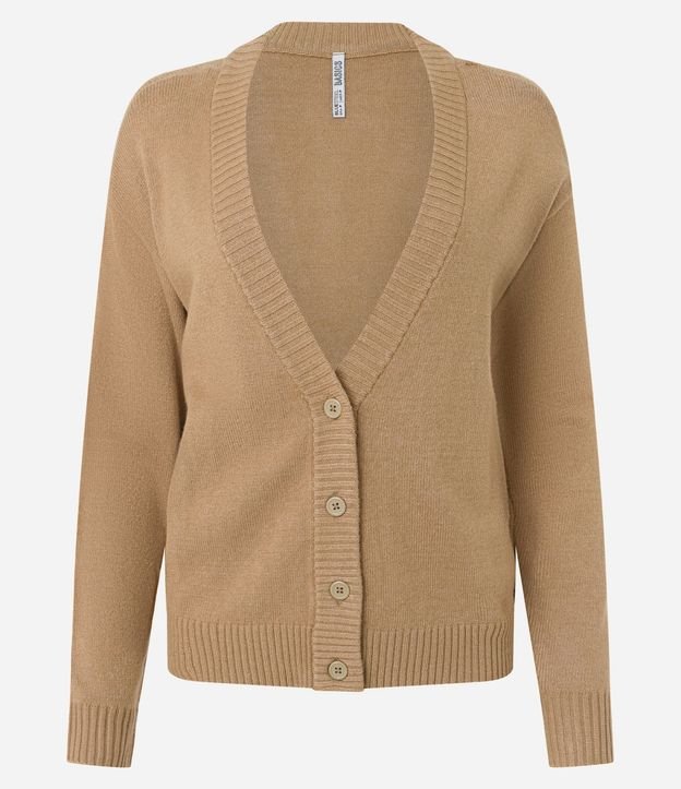Cardigan Corto de Punto con Botones 6