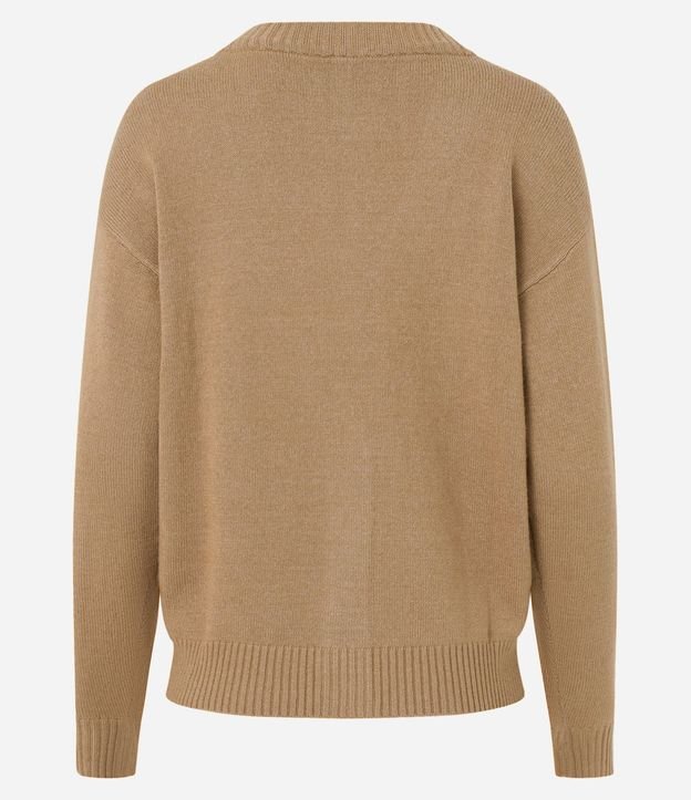Cardigan Corto de Punto con Botones 8