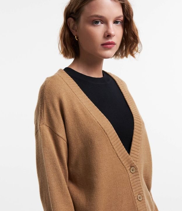 Cardigan Corto de Punto con Botones 5