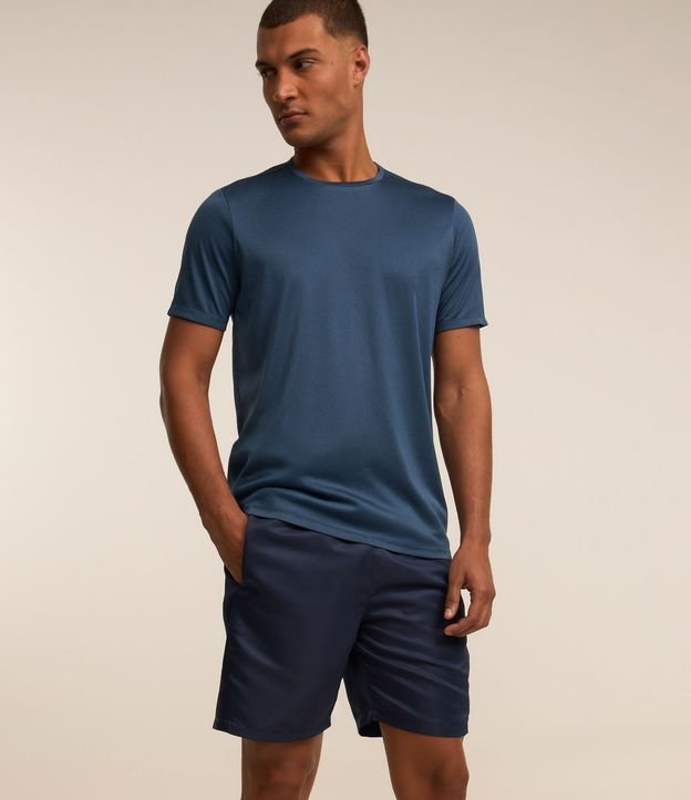 Bermuda Deportiva Básica con Cintura Elástica y Red Lateral 4