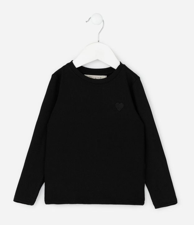 Blusa Infantil con Bordado de Corazón en el Pecho - Talle 1 a 5 años 2