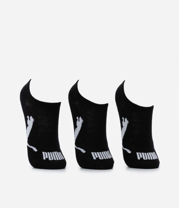 Kit 3 Pares de Medias Infantiles Invisíbles Puma - Talle 25 al 39 2