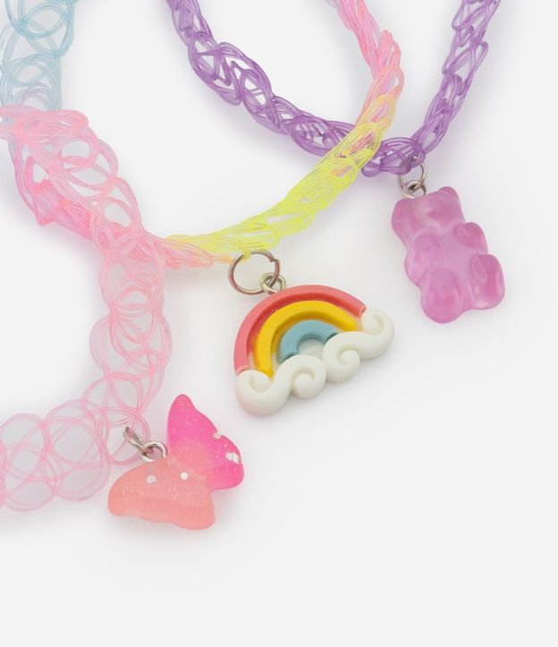 Kit 03 Collares Infantiles con Colgantes Tiernos 2