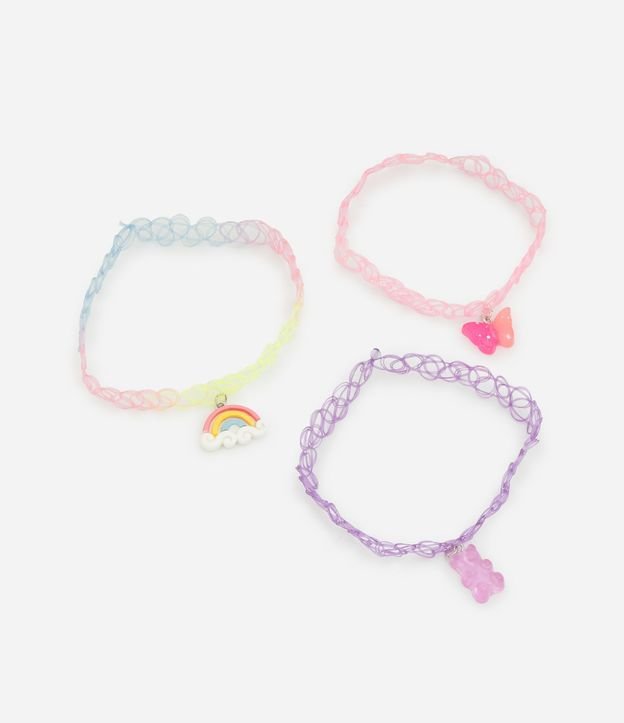 Kit 03 Collares Infantiles con Colgantes Tiernos 3