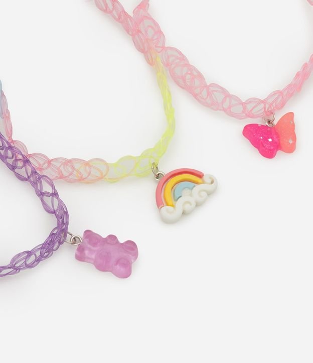 Kit 03 Collares Infantiles con Colgantes Tiernos 4