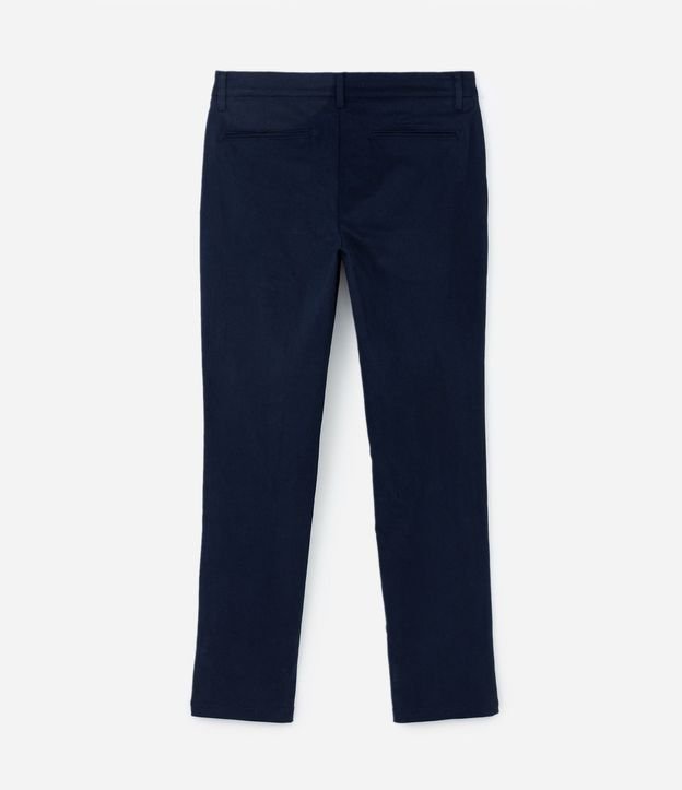 Pantalón Slim en Sarga Sastrería con Bolsillos 7