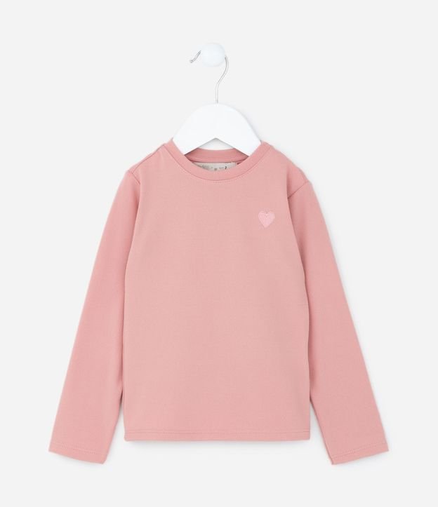 Blusa Infantil con Bordado de Corazón en el Pecho - Talle 1 a 5 años 2
