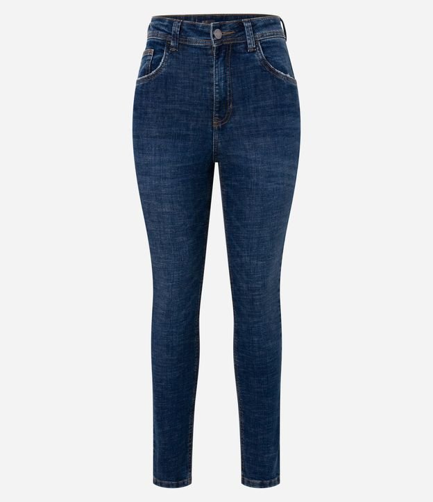 Pantalón Cigarrete en Jeans con Bolsillos