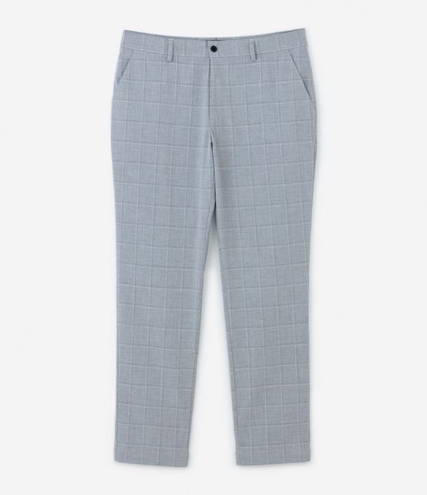 Pantalón Sastrería con Estampa de Cuadros 6