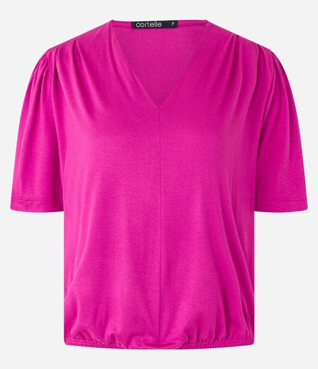 Blusa en Viscolycra con Detalle de Pliegues en los Hombros 6