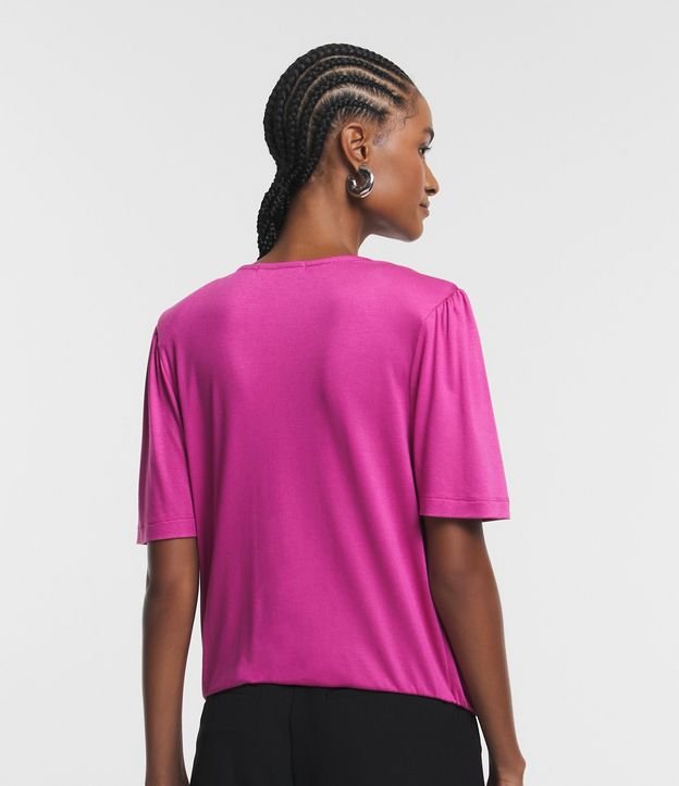 Blusa en Viscolycra con Detalle de Pliegues en los Hombros 3