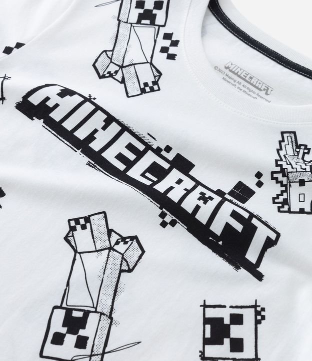 Remera Manga Larga Infantil con Superposición y Estampa Minecraft - Talle 6 a 14 años 4