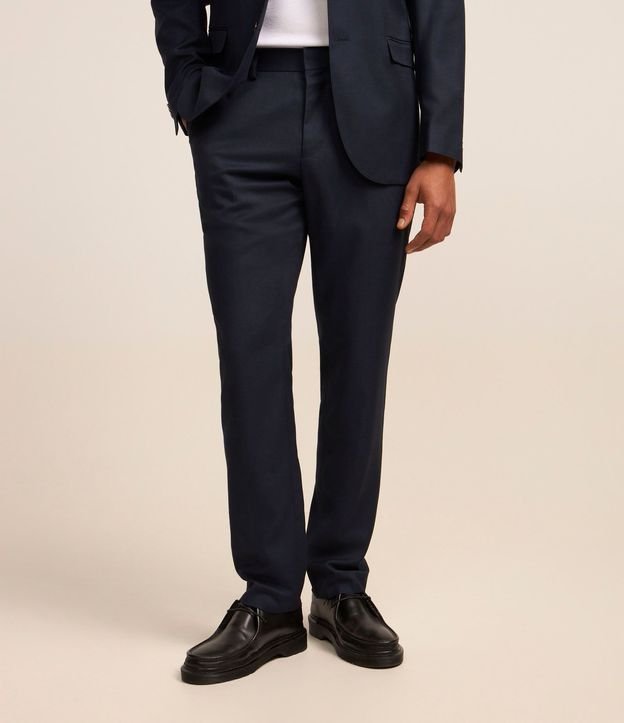 Pantalón Social Slim en Poliviscose con Bolsillos 4