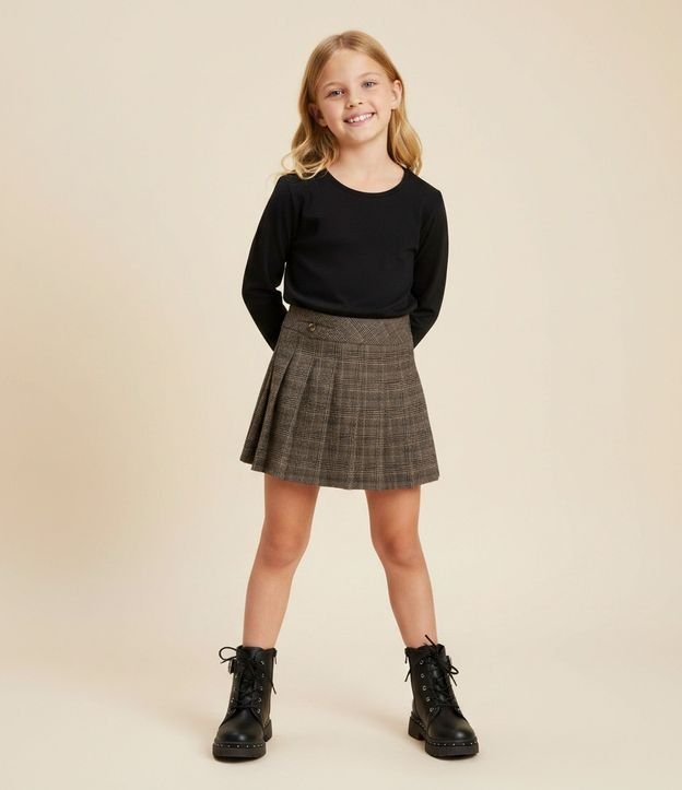 Remera Manga Larga Infantil en Cotton - Talle 5 a 14 años