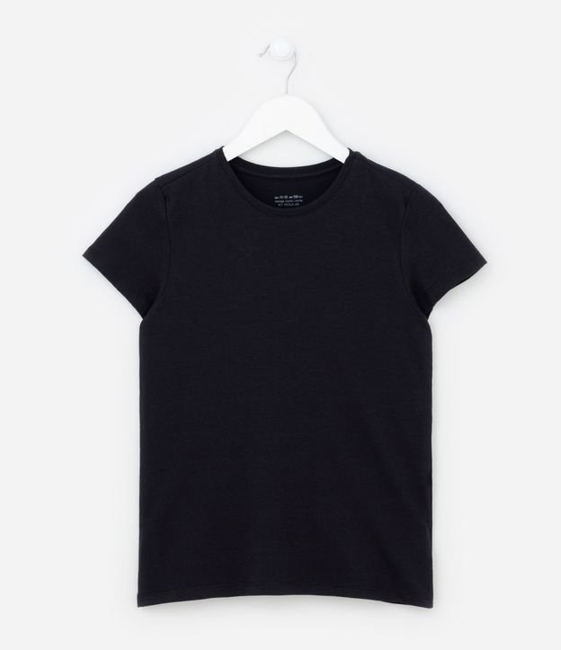 Remera Básica Infantil en Algodón - Talle 5 a 14 años 2