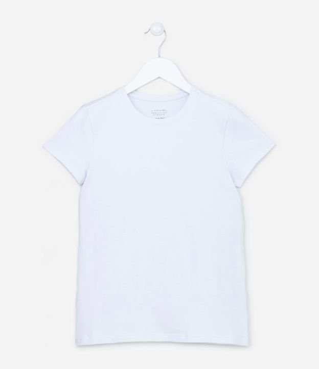 Remera Básica Infantil en Algodón - Talle 5 a 14 años 2