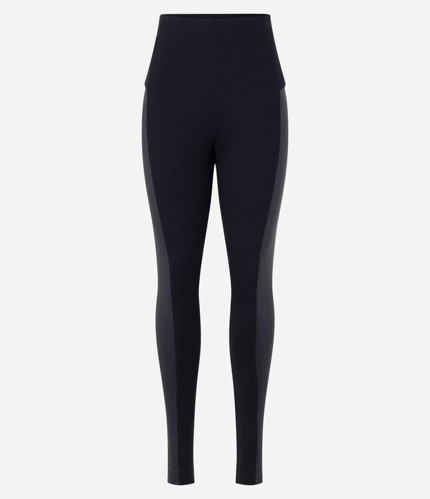 Pantalón Legging en Ponto Roma con Detalle Lateral en Cirre 5