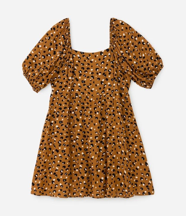Vestido Corto con Estampado de Leopardo Curve & Plus Size 5