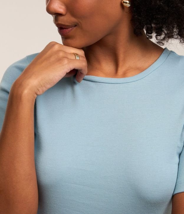Blusa Básica en Algodón con Manga Corta 5