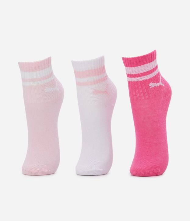 Kit 03 Medias Infantiles Puma - Talle 25 al 34 2