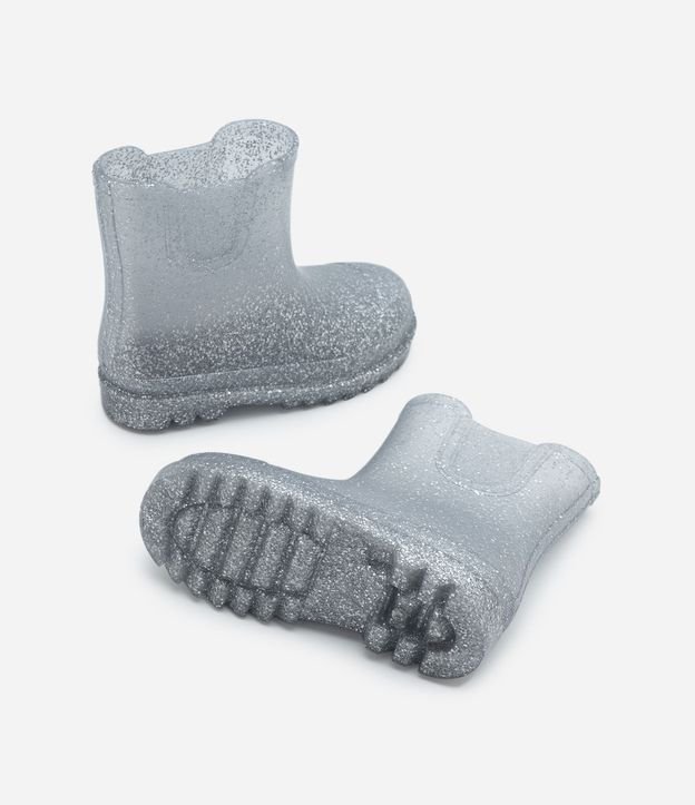 Bota de Lluvia Infantil en PVC con Aplicación de Purpurina - Talle 23/24 al 27/28 4