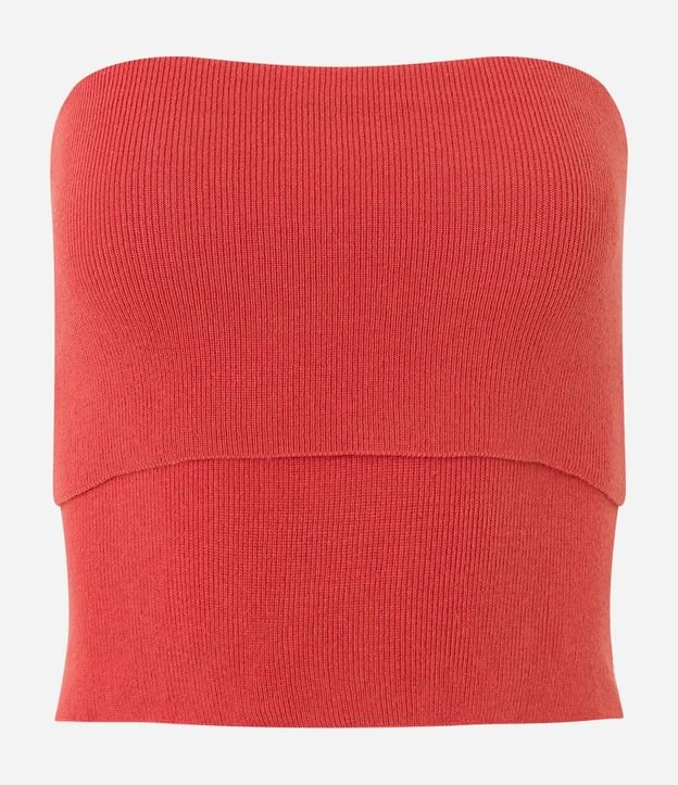 Blusa en Punto Sin Breteles y con Canesú Virada 7