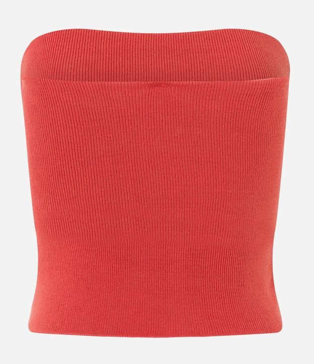 Blusa en Punto Sin Breteles y con Canesú Virada 10