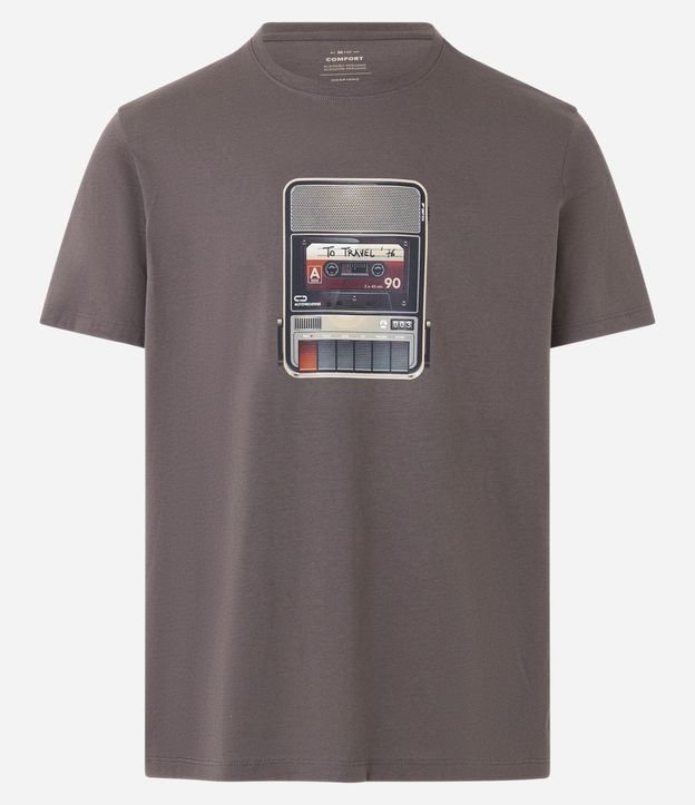 Remera en Algodón con Fita K7 Estampada 5