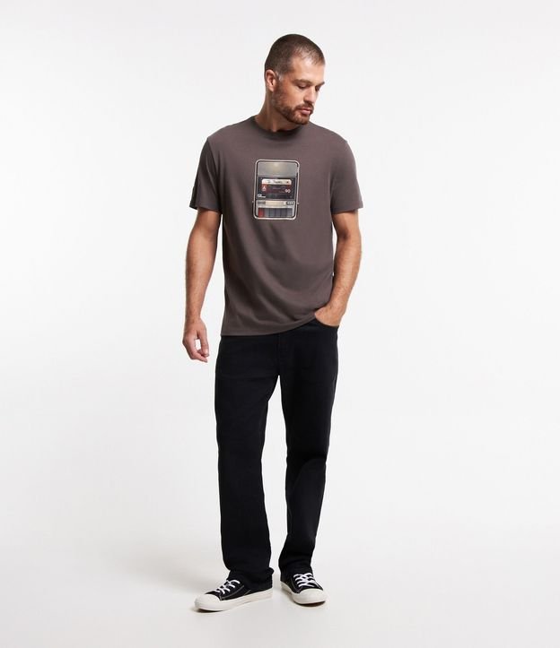 Remera en Algodón con Fita K7 Estampada 2