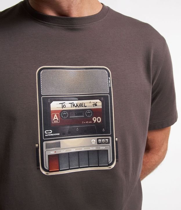 Remera en Algodón con Fita K7 Estampada 3
