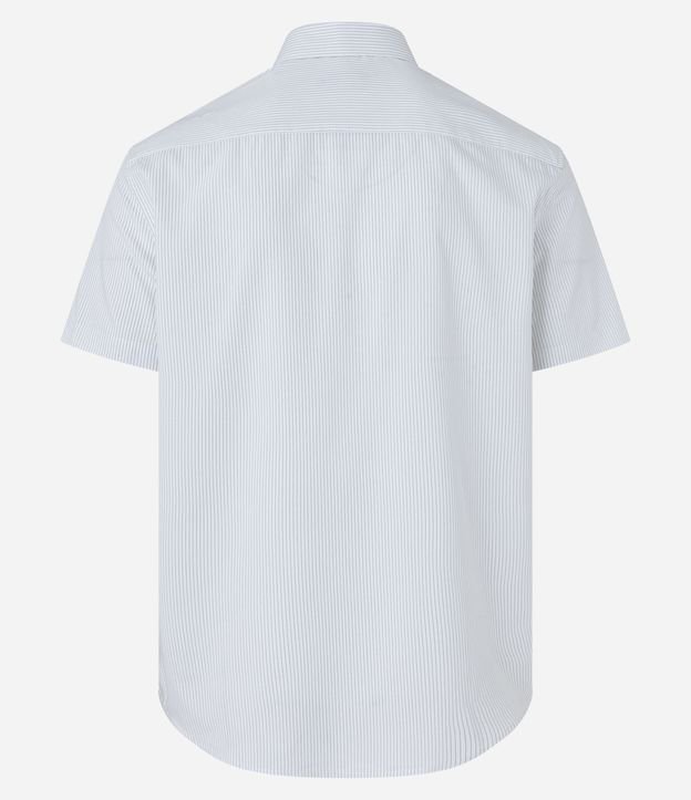 Camisa Rayada en Fibra de Bambu con Bolsillo 7