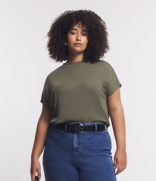 Blusa en Ribana sin Sisa Curve & Plus Size