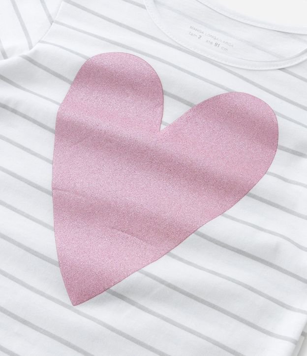 Blusa Infantil Manga Larga con Estampado en Corazón - Talle 1 a 5 años 4