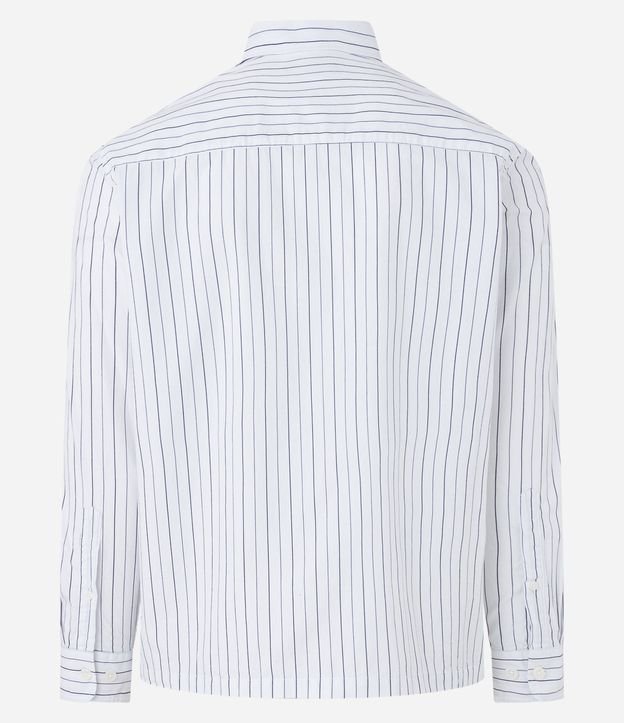 Camisa en Algodón con Rayas y Bolsillo 9