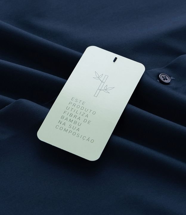 Camisa Slim en Tejido de Bambú Básica 16