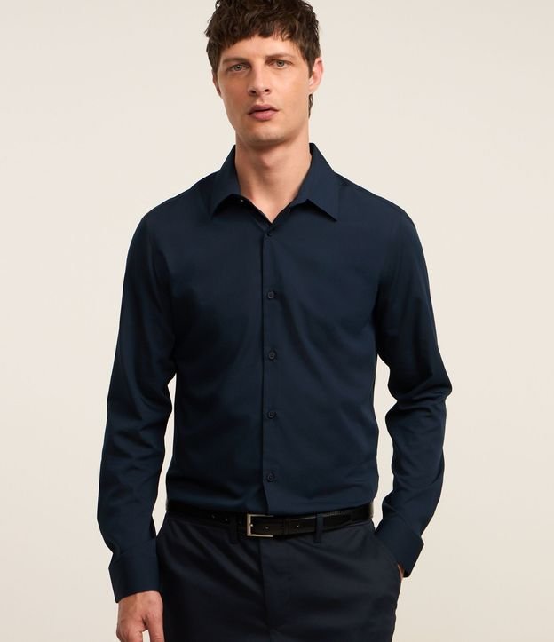 Camisa Slim en Tejido de Bambú Básica 2