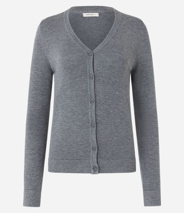 Cardigan en Viscosa con Cierre en Botones 6