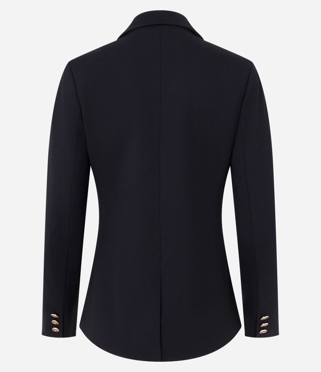 Blazer en Punto Roma Sastrería con Botones Escudo 6