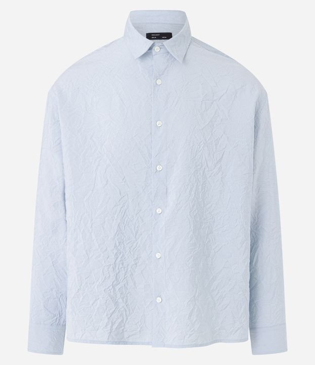 Camisa Manga Larga con Textura Efecto Arrugado 7
