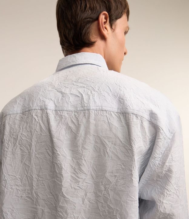 Camisa Manga Larga con Textura Efecto Arrugado 4