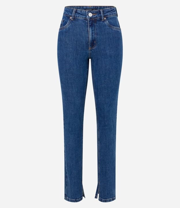 Pantalón Slim en Jeans con Abertura en el Bajo 6