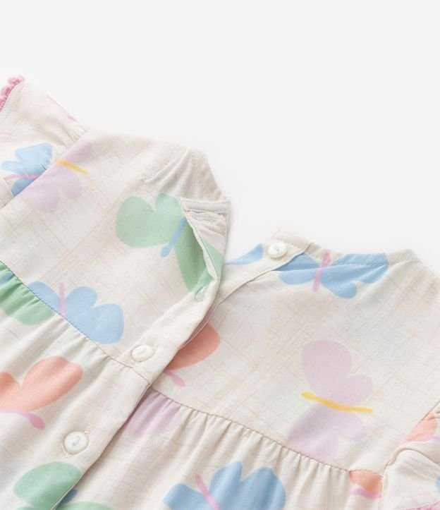 Vestido Marias Infantil con Estampa de Mariposas - Talle 1 A 5 años 4