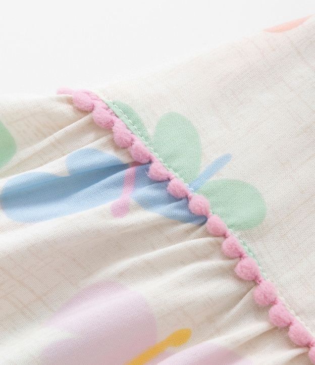 Vestido Marias Infantil con Estampa de Mariposas - Talle 1 A 5 años 5