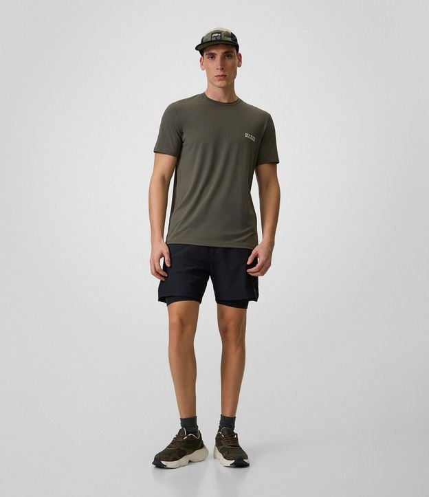 Bermuda Deportiva con Short de Compresión