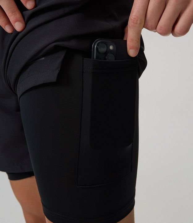 Bermuda Deportiva con Short de Compresión 3