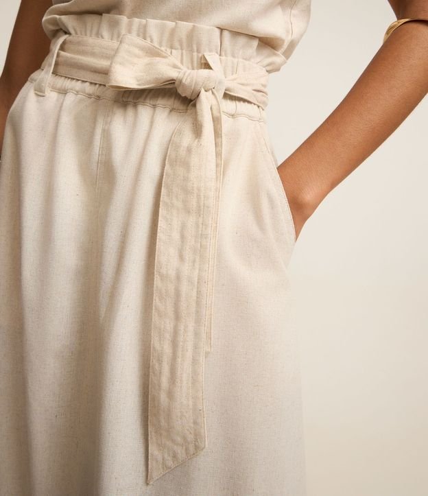 Pollera Midi Clochard en Viscolino con Cinturón 5