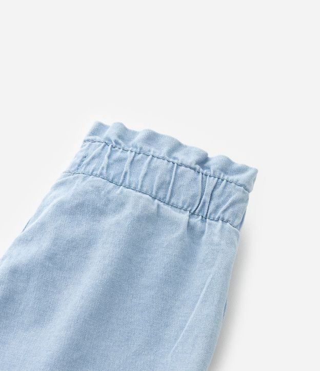 Pantalón Clochard Infantil Jeans con Lazo - Talle 3 al 18 meses 3