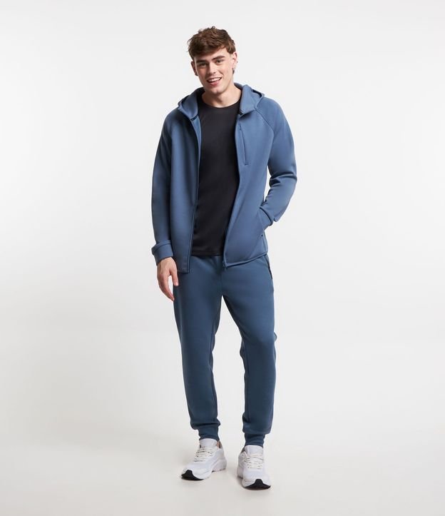 Pantalón Jogger Deportivo con Cremallera en el Bolsillo y Bajo Ajustado 1